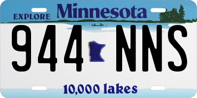 MN license plate 944NNS
