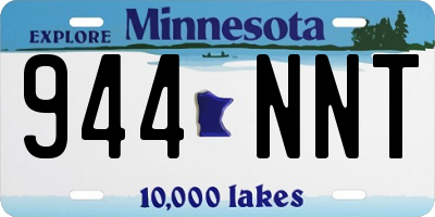 MN license plate 944NNT