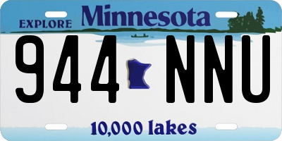 MN license plate 944NNU