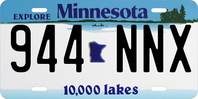 MN license plate 944NNX