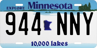 MN license plate 944NNY