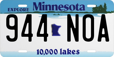 MN license plate 944NOA
