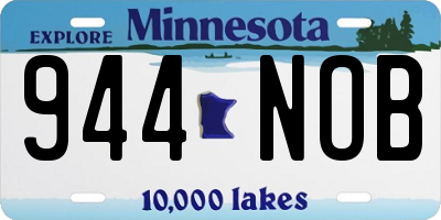 MN license plate 944NOB