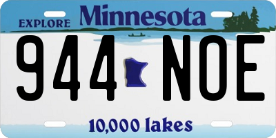 MN license plate 944NOE