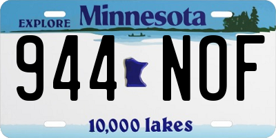 MN license plate 944NOF