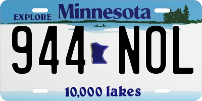 MN license plate 944NOL