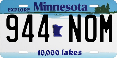 MN license plate 944NOM
