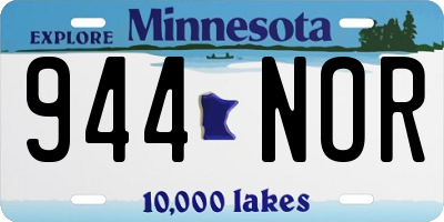 MN license plate 944NOR