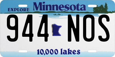 MN license plate 944NOS