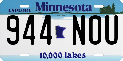 MN license plate 944NOU