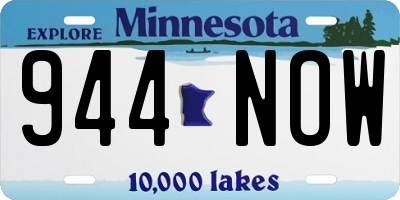 MN license plate 944NOW