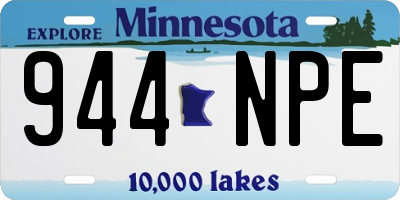 MN license plate 944NPE
