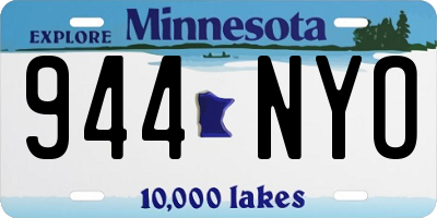 MN license plate 944NYO