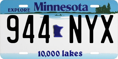 MN license plate 944NYX