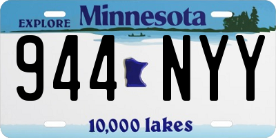 MN license plate 944NYY