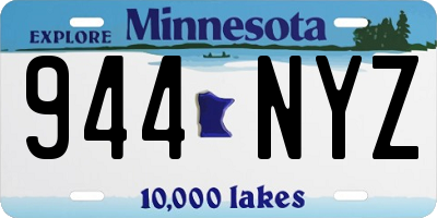 MN license plate 944NYZ
