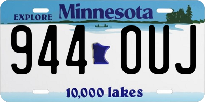 MN license plate 944OUJ