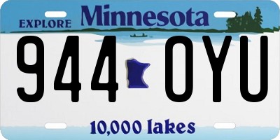 MN license plate 944OYU
