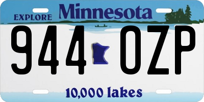 MN license plate 944OZP