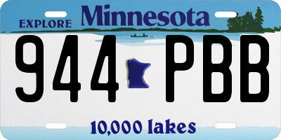 MN license plate 944PBB