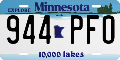 MN license plate 944PFO