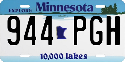 MN license plate 944PGH