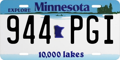 MN license plate 944PGI