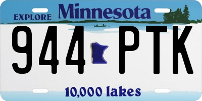 MN license plate 944PTK