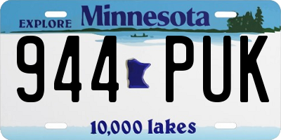 MN license plate 944PUK