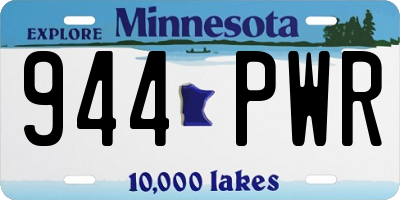 MN license plate 944PWR