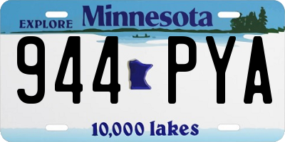 MN license plate 944PYA
