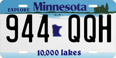 MN license plate 944QQH