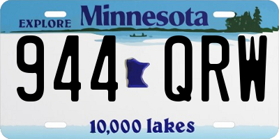 MN license plate 944QRW