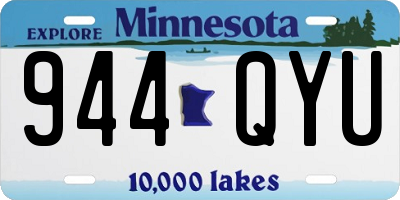 MN license plate 944QYU