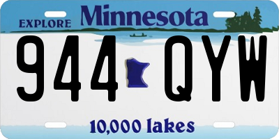 MN license plate 944QYW