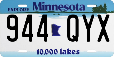 MN license plate 944QYX