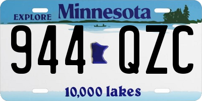 MN license plate 944QZC