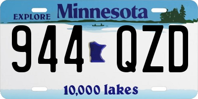 MN license plate 944QZD