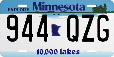 MN license plate 944QZG