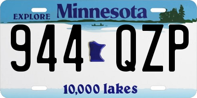 MN license plate 944QZP