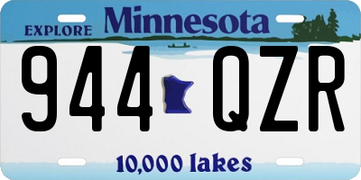 MN license plate 944QZR