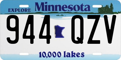 MN license plate 944QZV