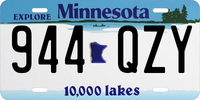 MN license plate 944QZY