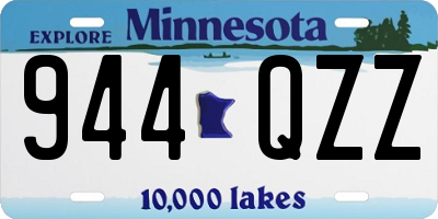 MN license plate 944QZZ