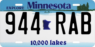MN license plate 944RAB