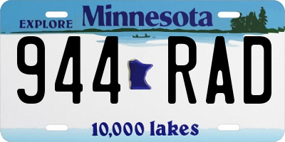 MN license plate 944RAD