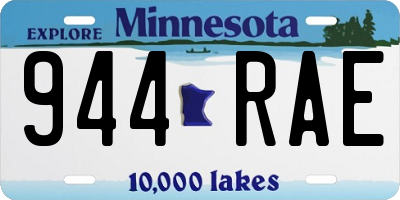 MN license plate 944RAE