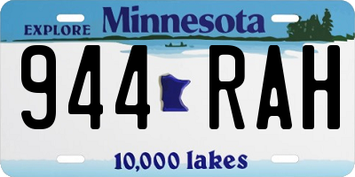 MN license plate 944RAH