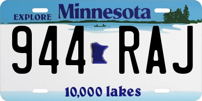 MN license plate 944RAJ