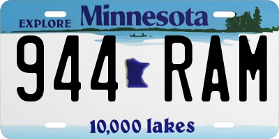 MN license plate 944RAM